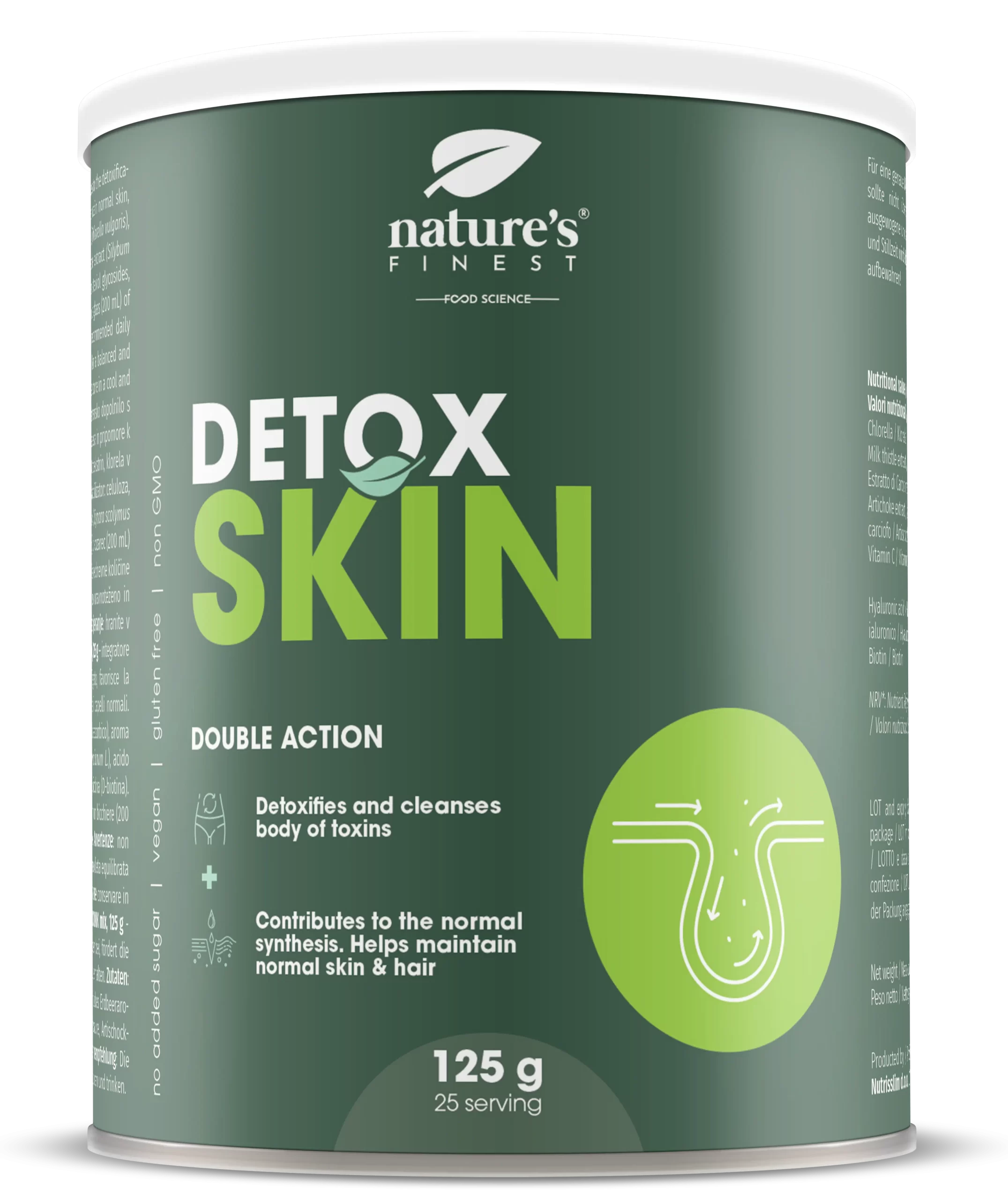 NEWTRITIONS Condizione Detox Skin integratore 125 g con acido ialuronico