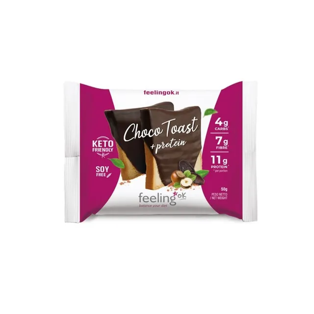 Wellness Food Keto Chocotoast Feelingok fetta croccante 50 g cacao