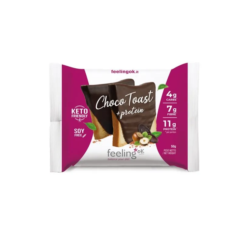 Wellness Food Keto Chocotoast Feelingok fetta croccante 50 g cacao