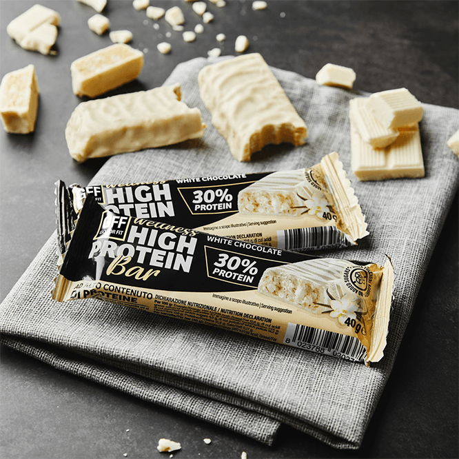 NEWTRITIONS Barrette High Protein Bar barretta proteica Cioccolato Bianco 40 g