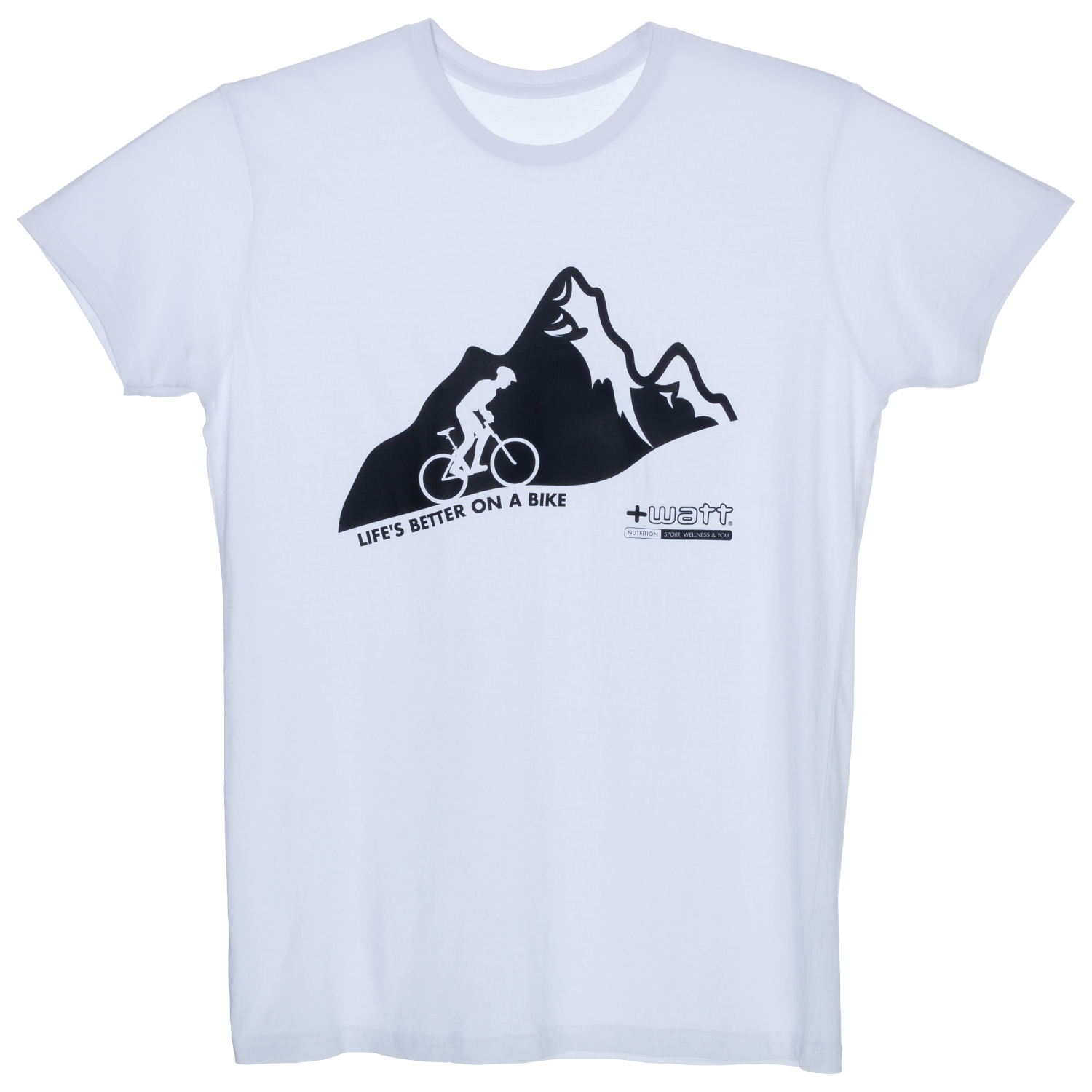 +WATT Accessori T-Shirt “Life’s better on a bike” maglietta bianca