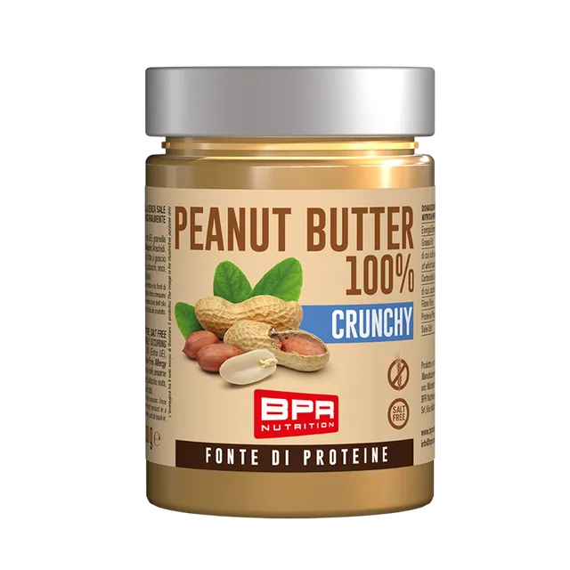 Wellness Burro D'Arachidi Peanut Butter 100% Crunchy pasta di arachidi croccante