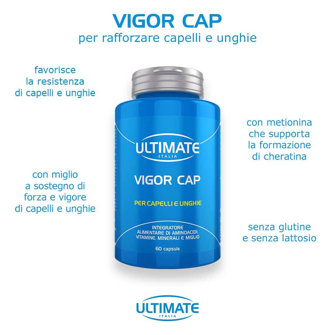 Ultimate Fitoterapici Vigor Cap integratore capelli e unghie 60 capsule