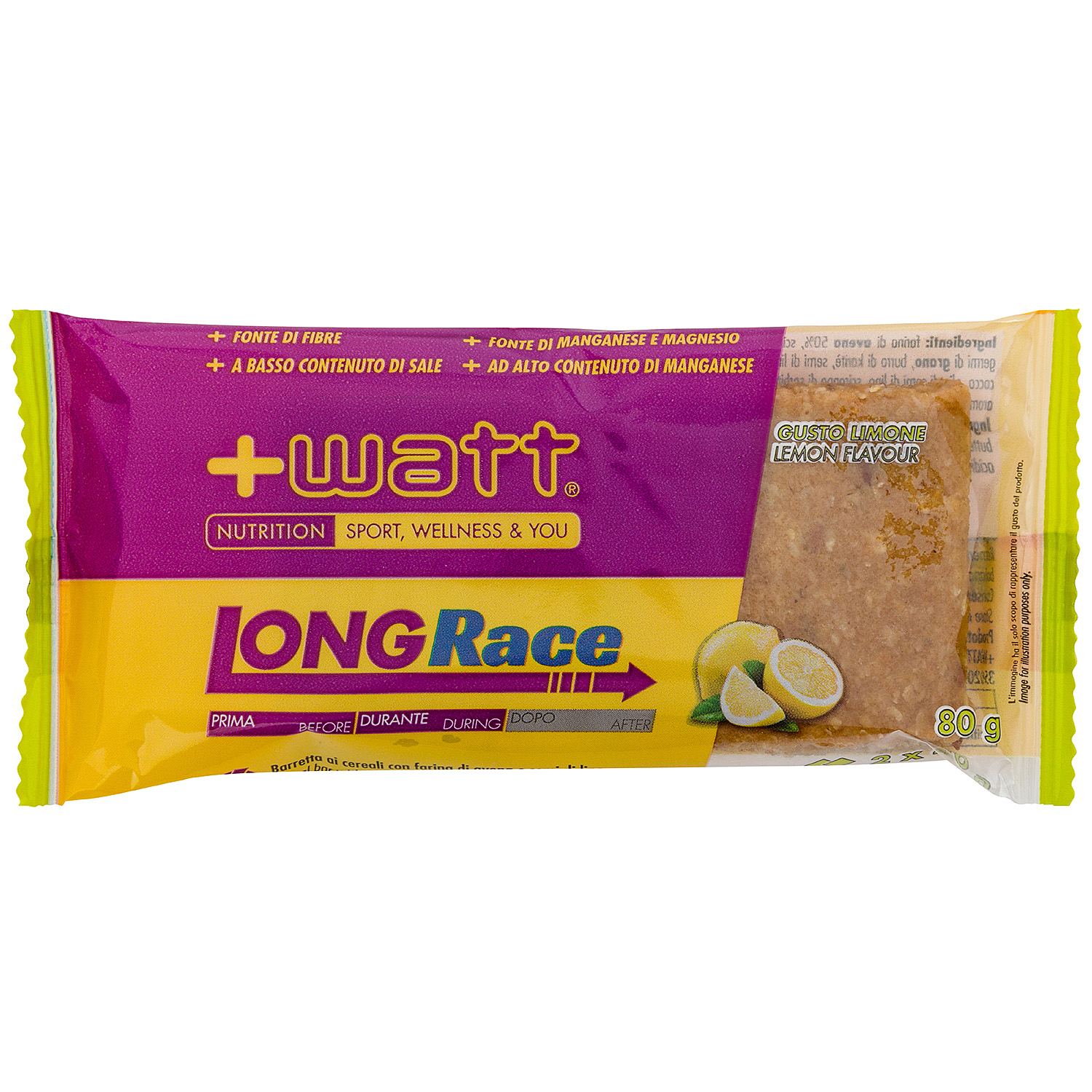 +Watt Endurance Line Long Race barretta energetica 80 g cocco