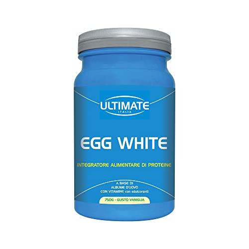 Ultimate Proteine Egg White proteine d’albume vaniglia 750 g, senza grassi e carboidrati