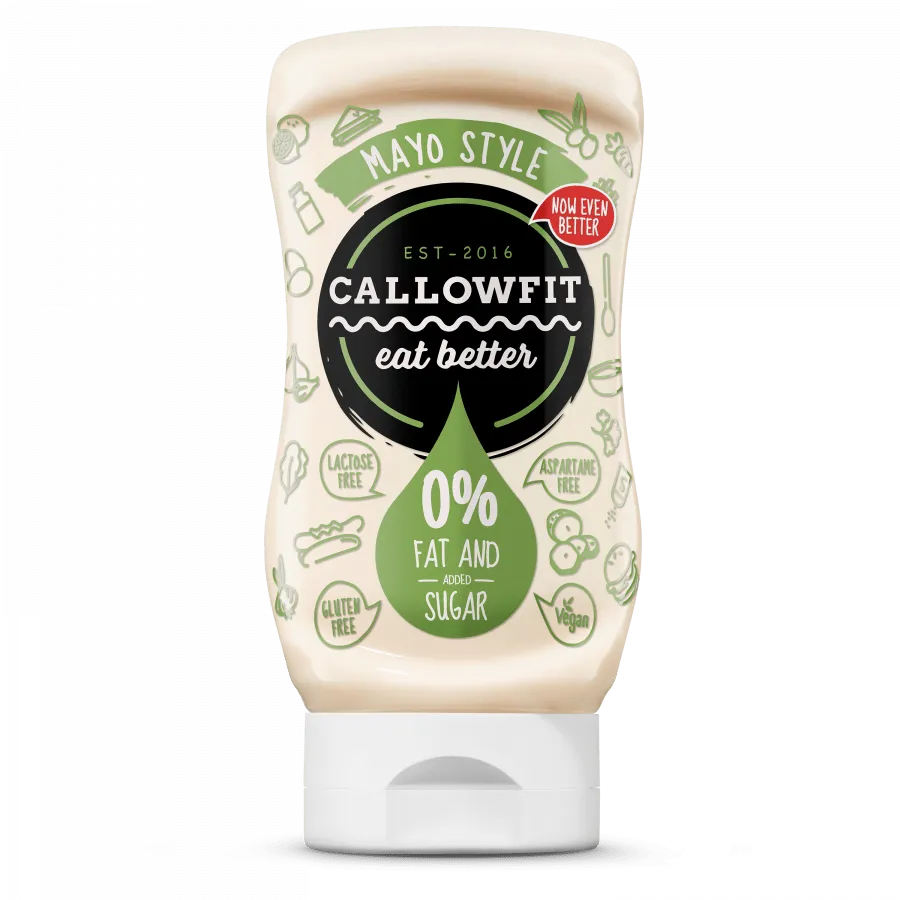 NEWTRITIONS Salse e Condimenti Callowfit Salsa Mayo Style salsa 300 ml cremosa