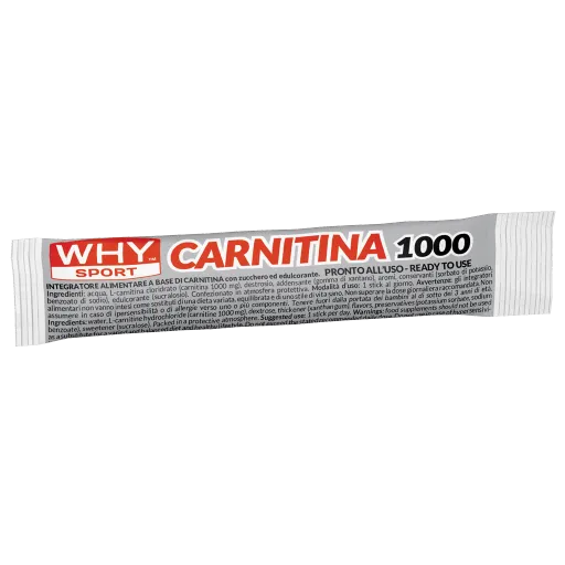 WHY SPORT Controllo del peso CARNITINA 1000 AGRUMI carnitina liquida stick 10 ml
