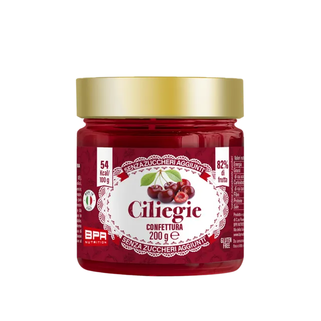 Wellness Marmellate 0/zuccheri Confettura Ciliegie senza zuccheri aggiunti