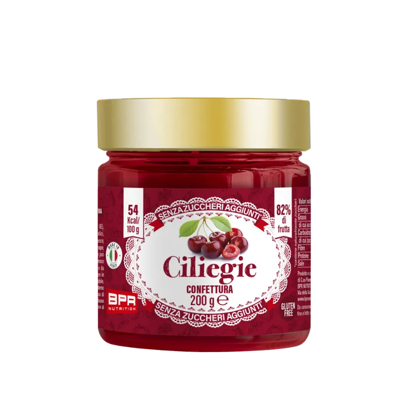 Wellness Marmellate 0/zuccheri Confettura Ciliegie senza zuccheri aggiunti