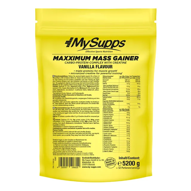 NEWTRITIONS Workout Maxximum Mass Gainer gainer 5200 g
